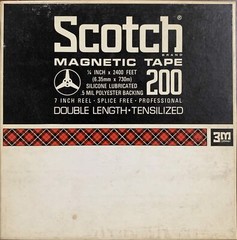 Scotch 200 Reel to Reel Recording Tape, DP, 7″ Reel, 2400 ft.