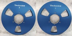 One Pair 10.5” Red Technics Tape reel High Quality Aluminum Take Up Reel