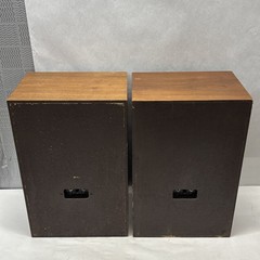 Realistic MC-1000 Stereo Wood Cabinet Speakers Vintage Pair (2) Working Japan