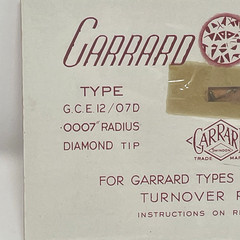 Vintage Garrard Diamond Stylus For Garrard Types G C E 12 Series Sealed