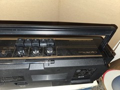 Vintage 1977 Crown P-600 AM/FM/Cassette Boombox Stereo Radio Recorder,Japan,Box