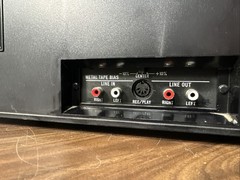 JVC KD-A33 Vintage Stereo Cassette Deck Silver Face VU Meters Powers On