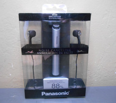 Panasonic RP-HC55-S Noise-Cancelling Earbud Headphones (Silver)