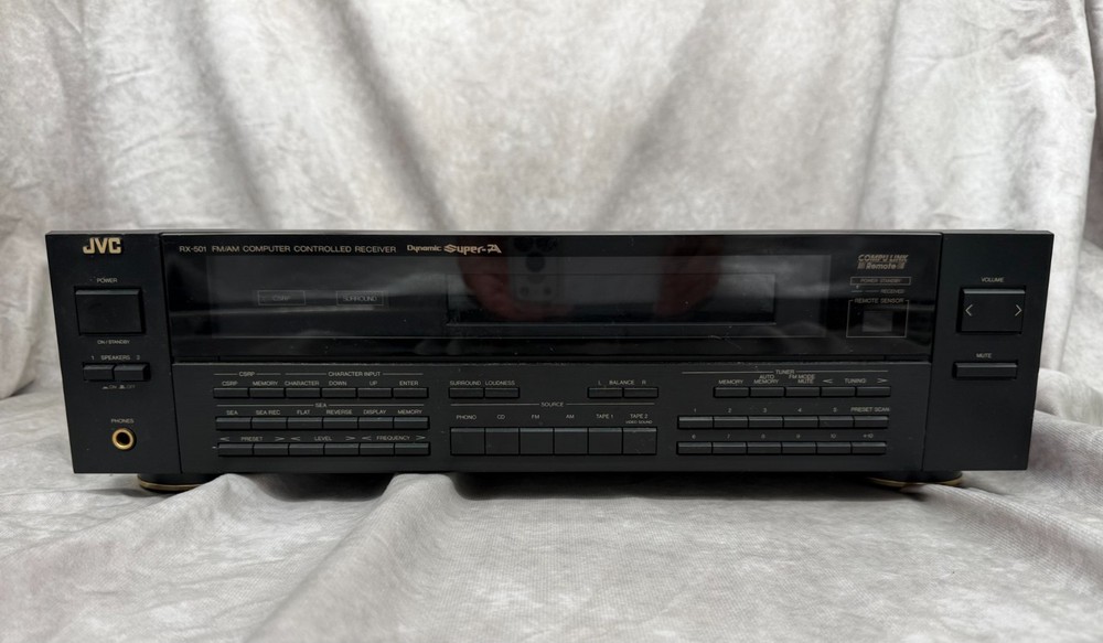 Vintage JVC RX-501BK Dynamic Super-A Stereo Receiver Equalizer TESTED