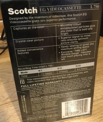 NOS sealed blank Betamax video tape Scotch EG L 750 beta