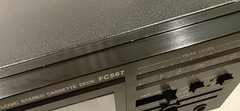Vintage Philips FC567 Dual Logic Auto Reverse Hi-Speed Dub Cassette Deck TESTED