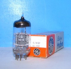 6JW8 6LX8 ECF802 GE NOS vintage radio audio electron amplifier vacuum tube valve