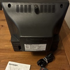 Vintage 2002 Sharp 13N-M100B CRT TV Front Inputs Retro Gaming w Remote & Manual