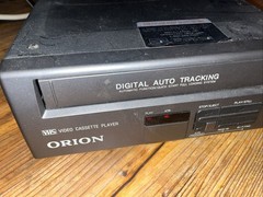 Orion VP0040 VHS Video Cassette Player Digital Auto Tracking Tested