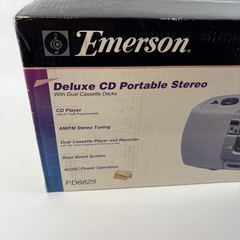 Emerson PD6625 Vintage 90’s Deluxe CD Dual Cassette Portable Stereo Factory Seal