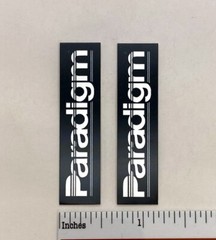 Paradigm Speakers Custom Made Aluminum Speaker Badge Pair