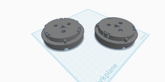 1 PAIR of NAB HUB ADAPTERS REEL TO REEL 3-D PRINTED
