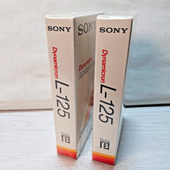 Sony L-125 Dynamicron Beta Tapes Lot of 2 NEW Sealed