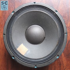 Stromberg-Carlson 12″ woofer c.1962—old cloth patch puncture repair—sounds great