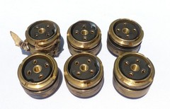 5935-00-376-9334 4-Pin Electrical Receptacle Connector (Lot of 6pcs)