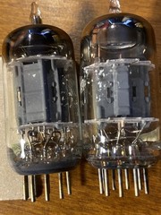 C32 Test matched pair of GE 12AU7 Vacuum Tubes