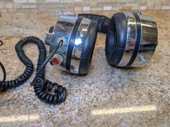 Vintage Sound Dynamic MD-2STV Chrome Headphones WORKING great sound! Japan 70’s