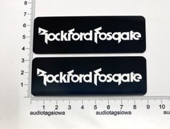 Rockford Fosgate Speaker Badge Logo Custom Made Aluminum Pair Black Version