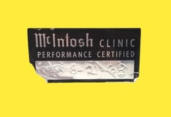 Mcintosh MC240 Tube Amplifier Working Well Body Only Maintained Black