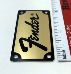 Fender Amp or Case Logo Badge Custom Made Metal with Screws