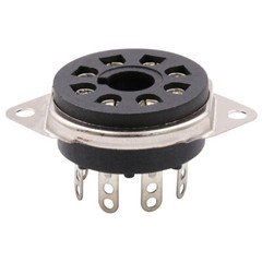 8pin Bakelite Octal Valve Tube Socket For EL34 6V6 6L6 KT88 Chassis Mount 10pcs