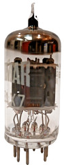 HIGH GM (1841, 1737) BRIMAR ENGLAND 12AX7 / ECC83 TUBE SHORT GREY PLATE HALO