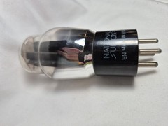 National Union TYPE 80 Rectifier Electronic Tube Vintage * NOT TESTED DBL Black
