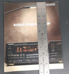 Vintage Pioneer 1989 Audio Video Lineup Product Catalog VSX-9500S CT-W910R Rare