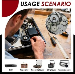 Cassette Player Belts Replacement Kit, Mixed Flat Rubber Belts for Recorder R…