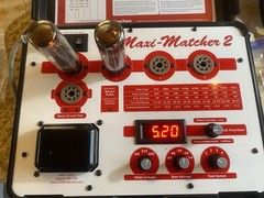 Matched Pair EL34 / 6CA7 Vacuum Tubes Test on Maxi-Matcher 2 Amperex Holland NOS