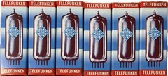 (1) TELEFUNKEN Smooth Plate ECC83 12AX7 Tube TV7-D/U Tested Excellent