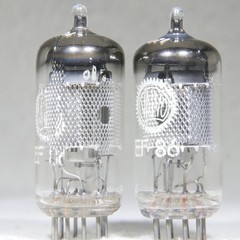 Matched Pair Valvo EF86/6267 Mesh Plate O-Getter Hamburg Germany 1959 Strong