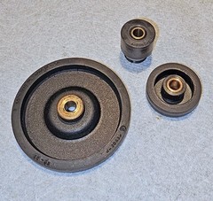 RCA SRT-403 Reel to Reel Parts – 3 Wheels (Lord J-3043; Lord J-5806-1; Unmarked)