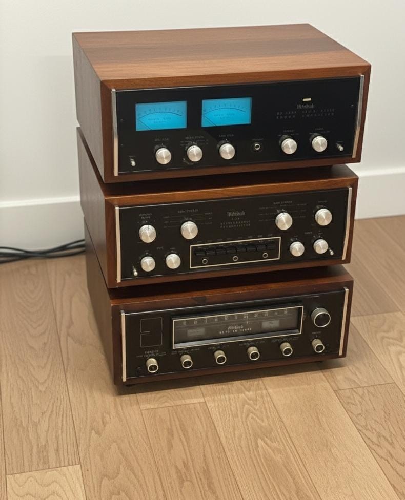 MCINTOSH MC 2505 POWER AMPLIFIER + MR 78 FM TUNER + C 28 PREAMPLIFIER BUNDLE
