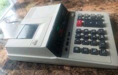 Vintage Sharp Compet VX 1612 Digital Calculator Desk Top Paper Printer Works