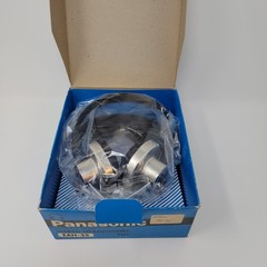 NOS Vintage Panasonic EAH-35 Velocity Type Stereo Headphones Retro Silver Black