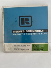 Vintage Reeves Soundcraft Magnetic Recording Tape 7” Reel to Reel 1800 Ft NOS