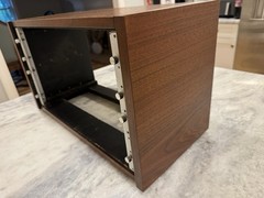Crown By Jeln – Vintage Oiled Walnut Cabinet 6U Rack Mount VTG HiFi Wood Veneer