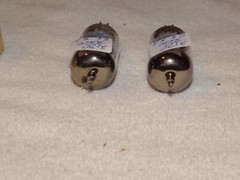 2 x JG-5814A(12au7) GE Tubes *3-Mica*Grey Plates -D*1950’s*NOS*NIB*#1