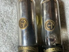 ANTIQUE Type 20 Vacuum Tubes CLEARTRON CTX-120 UX-120 TV-7 TESTED 70% Glass Tip