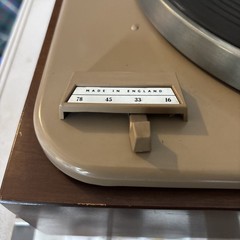 VTG Garrard Laboratory Type A Turntable & Wood Plinth Base WORKS READ! NO COVER