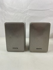Realistic Minimus-7 Silver Speakers Pair 40-2034 Made In Japan Tested Working