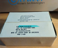 6L6Y MATCHED PAIR RCA AUDIO POWER TUBES NOS NIB *eTRACER* #12B1