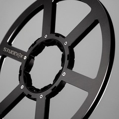 Studevox 10.5″ Edge Polished Black Aluminium Tape Reel For Reel Tape Recorders