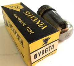 Sylvania 6V6GTA Tube Smoked Glass USA Tested Strong & Box Fender Princeton Champ
