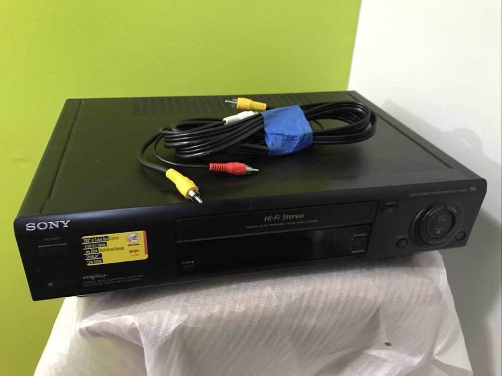 Sony SLV-775HF VHS VCR 4-Head Hi-Fi Stereo VCR Plus+ Tested & Working