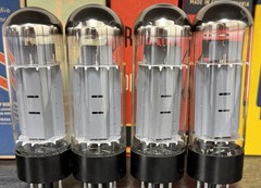 Matched Quad Tesla EL34 Tubes Tested On TV7-D/U at 52,52,52,52 & 37,37,37,37ma