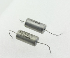 New Qty 2 Matched Pair Sprague Vitamin Q .22uF 300V PIO Capacitors NOS USA 1965