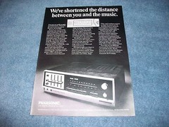 1971 Panasonic SA-6500 Receiver Vintage Stereo Ad “We’ve Shortened the Distance