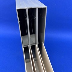Vintage BASF Reel to Reel Plastic Storage Case Empty Holds 3 X 7″ Tape Clean